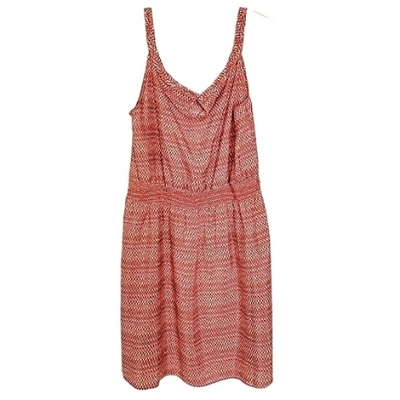 1060 * Gap Dress Zig Zag Pattern Pink Orange Green Size XXL - Picture 2 of 8